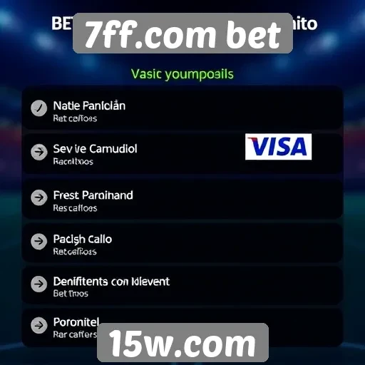 Métodos de pagamento aceitos no site de apostas